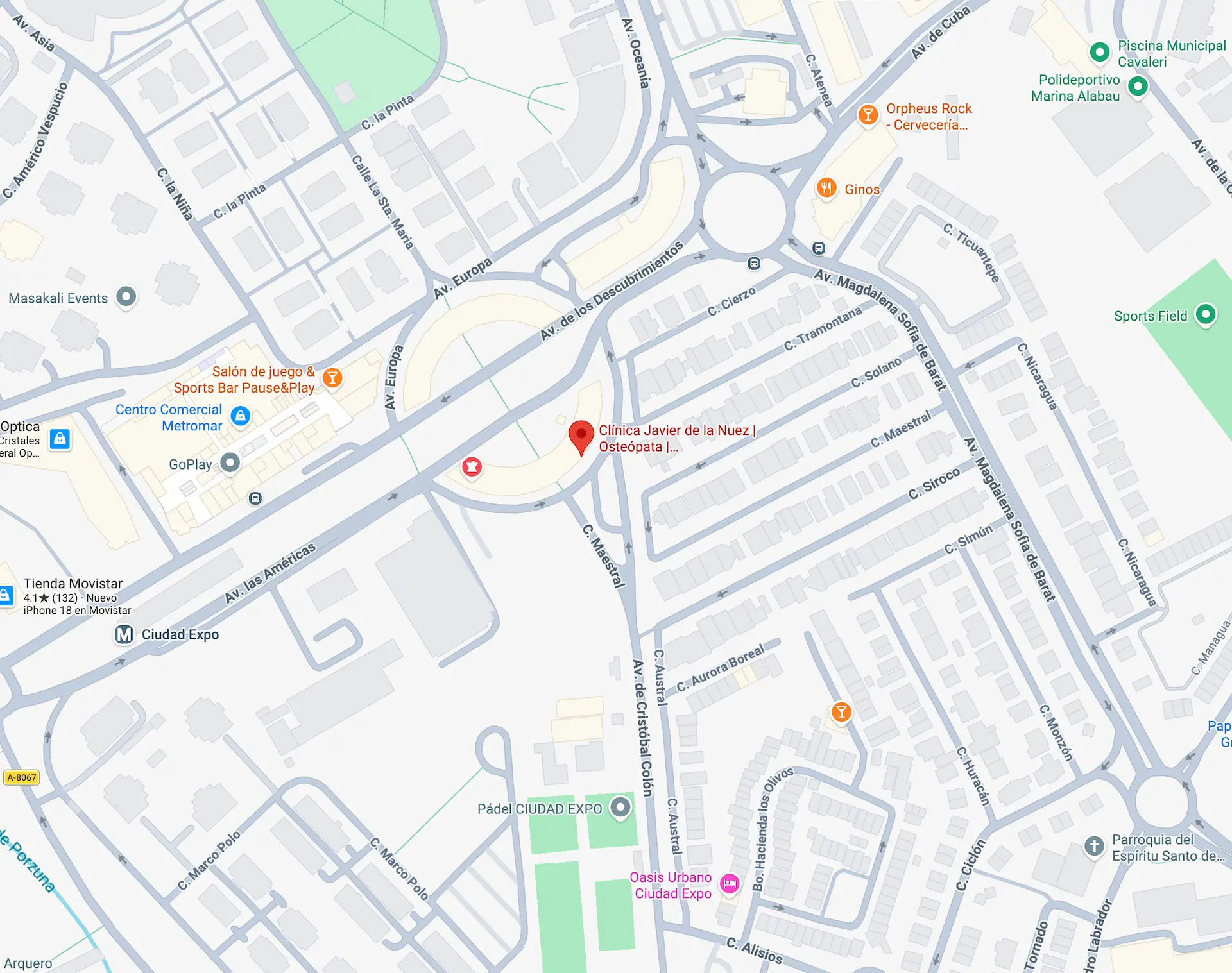 Google maps location